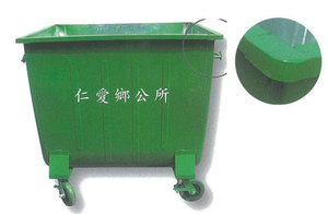 FK-009-B鍍鋅鋼板垃圾子車(有蓋)